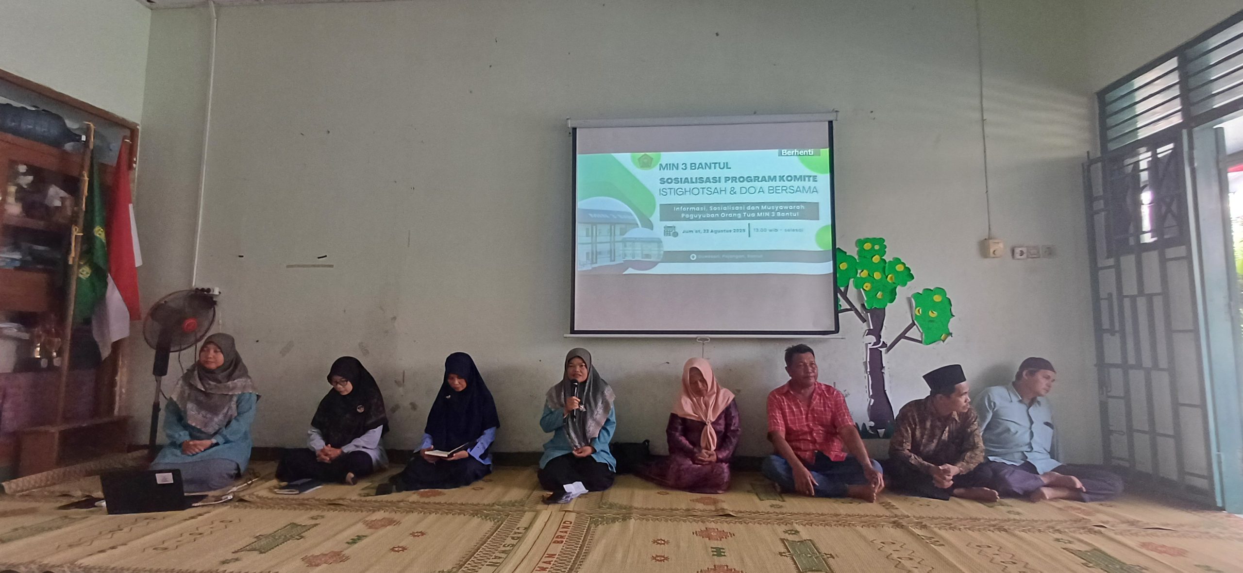 MIN 3 Bantul Gelar Sosialisasi Program Komite Sekolah, Istighosah, dan Do’a Bersama